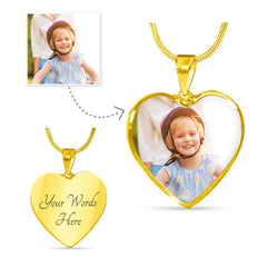 Personalized Photo Heart Necklace – A Memory Close to Your Heart