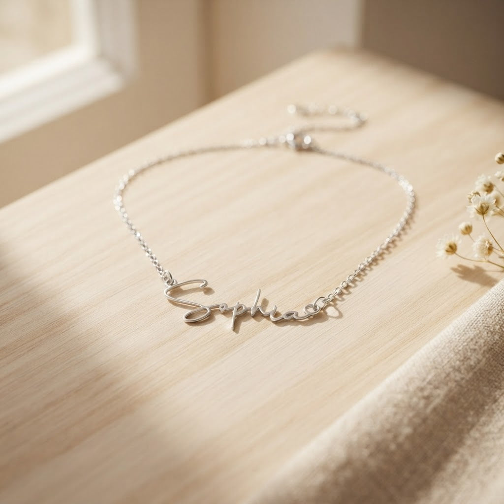 Personalized Name Necklace – Signature Script Style