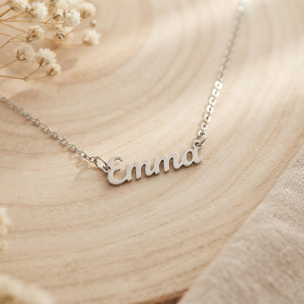 Personalized Name Necklace – Classic Script Style