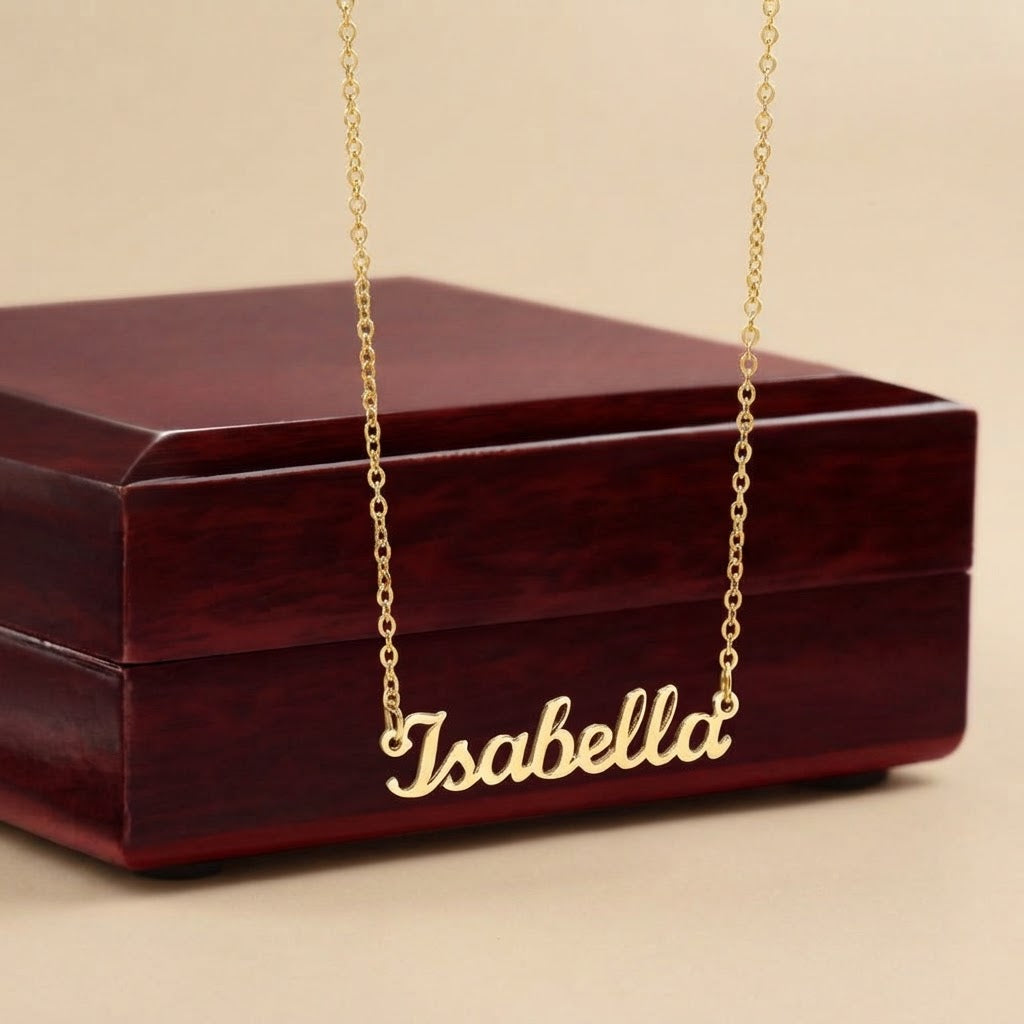 Personalized Name Necklace – Classic Script Style