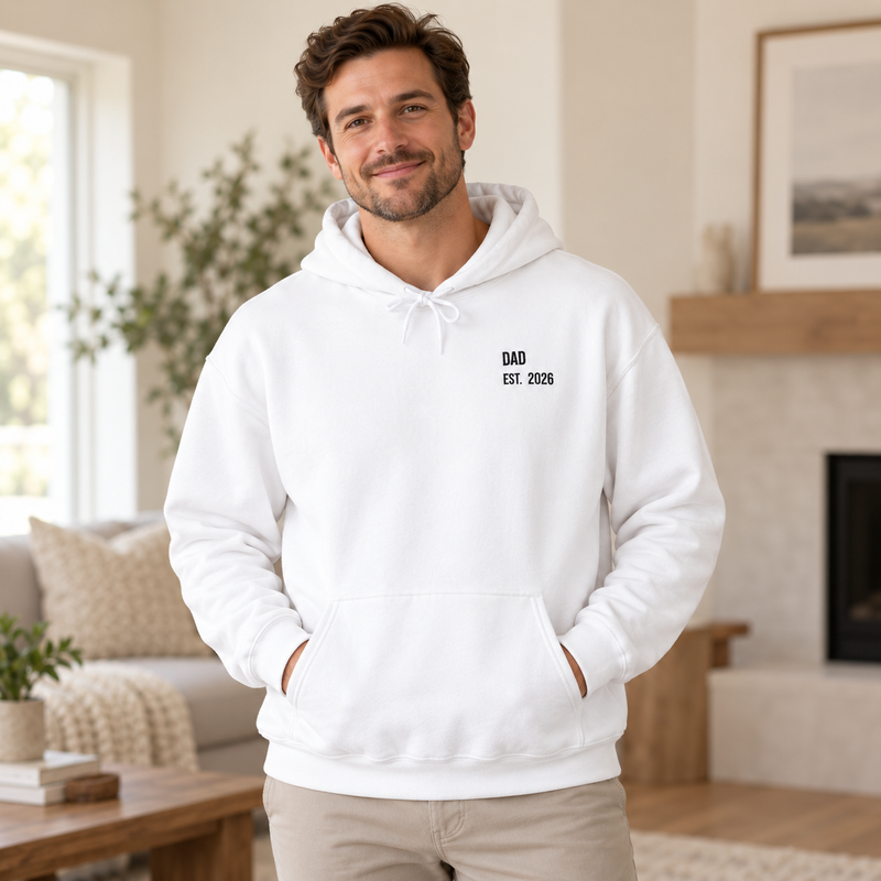 Personalized Dad EST. Hoodie – Custom Year