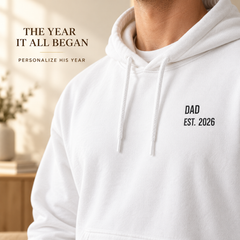 Personalized Dad EST. Hoodie - Custom Year