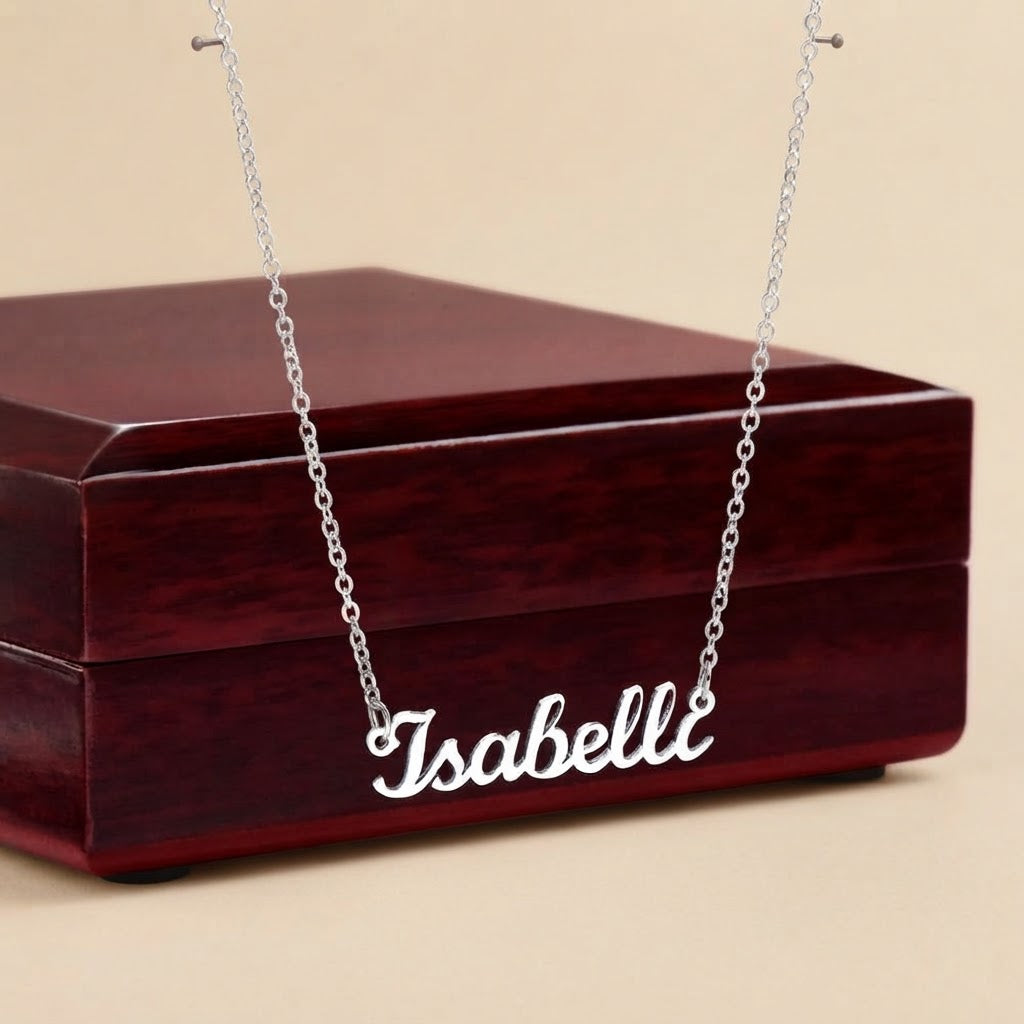 Personalized Name Necklace – Classic Script Style