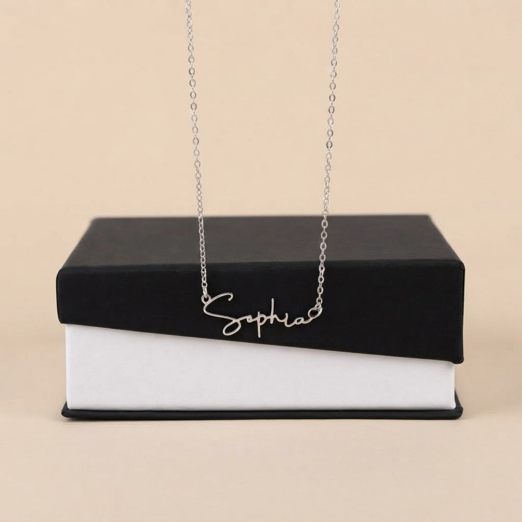 Personalized Name Necklace – Signature Script Style