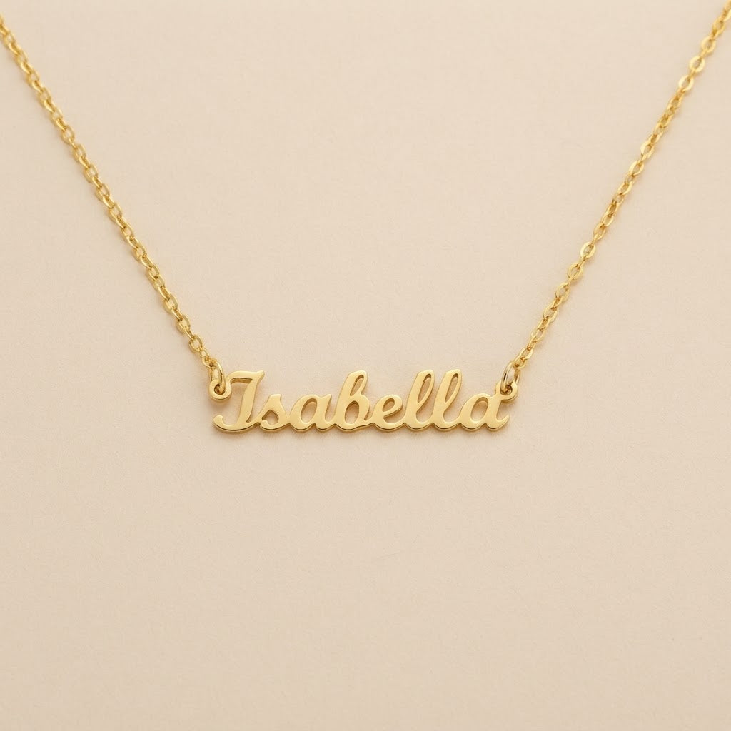 Personalized Name Necklace – Classic Script Style
