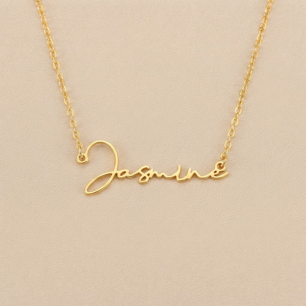 Personalized Name Necklace – Signature Script Style