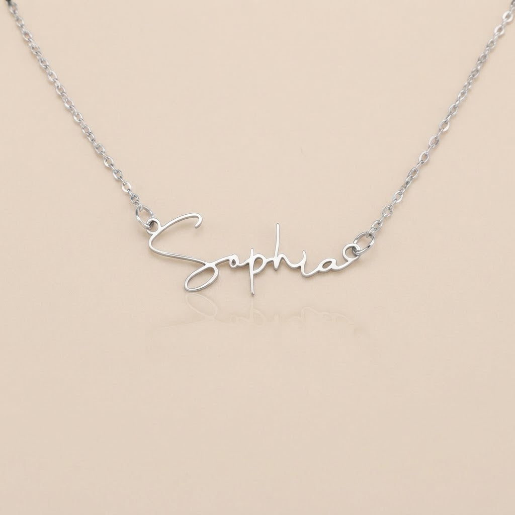 Personalized Name Necklace – Signature Script Style